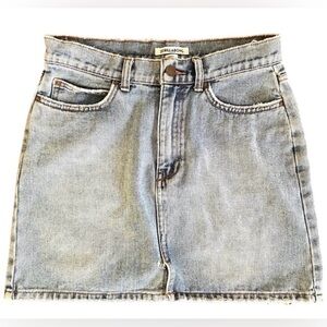 Billabong Distressed Denim Mini Blue Jean Skirt Size 28